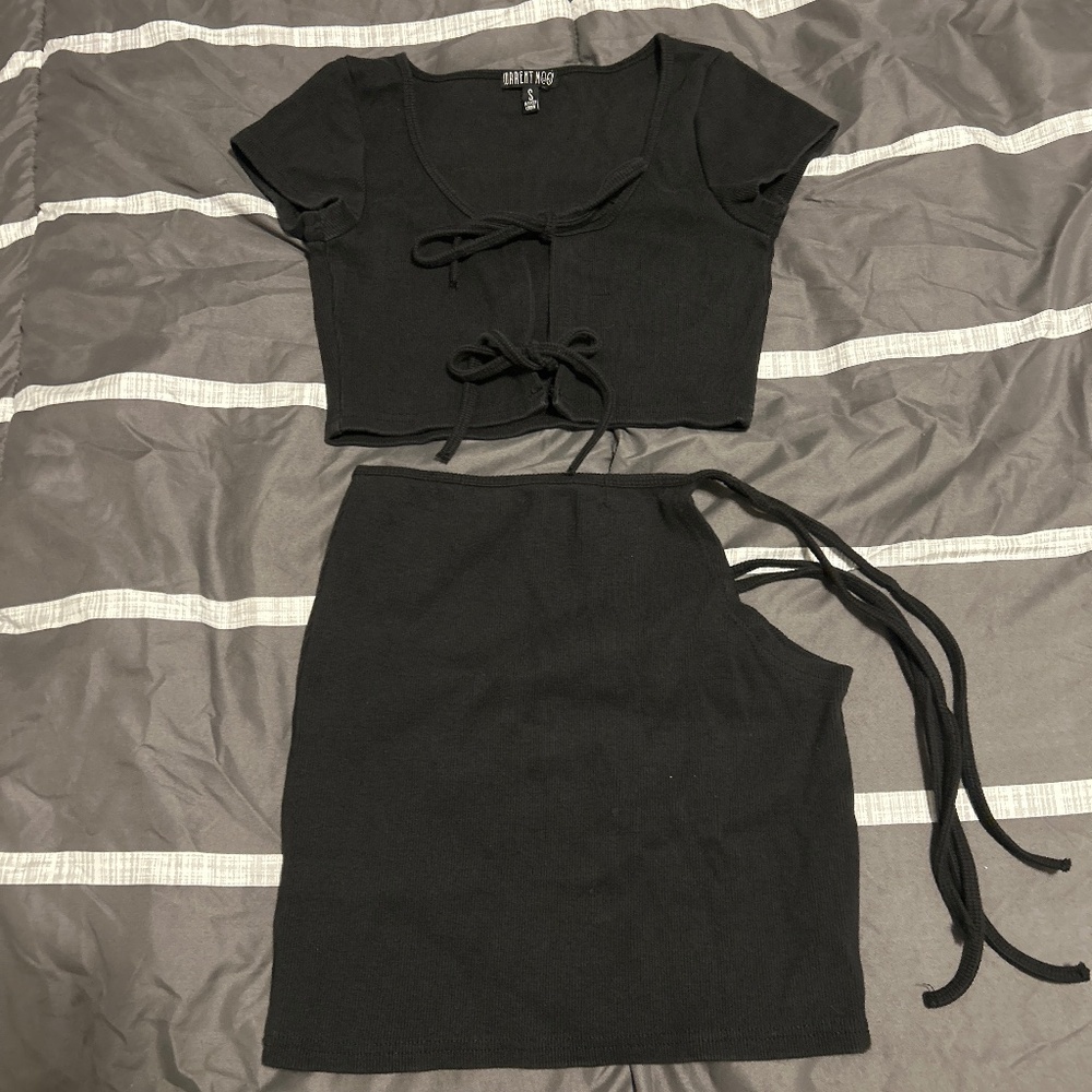 Crop Top & Skirt Set